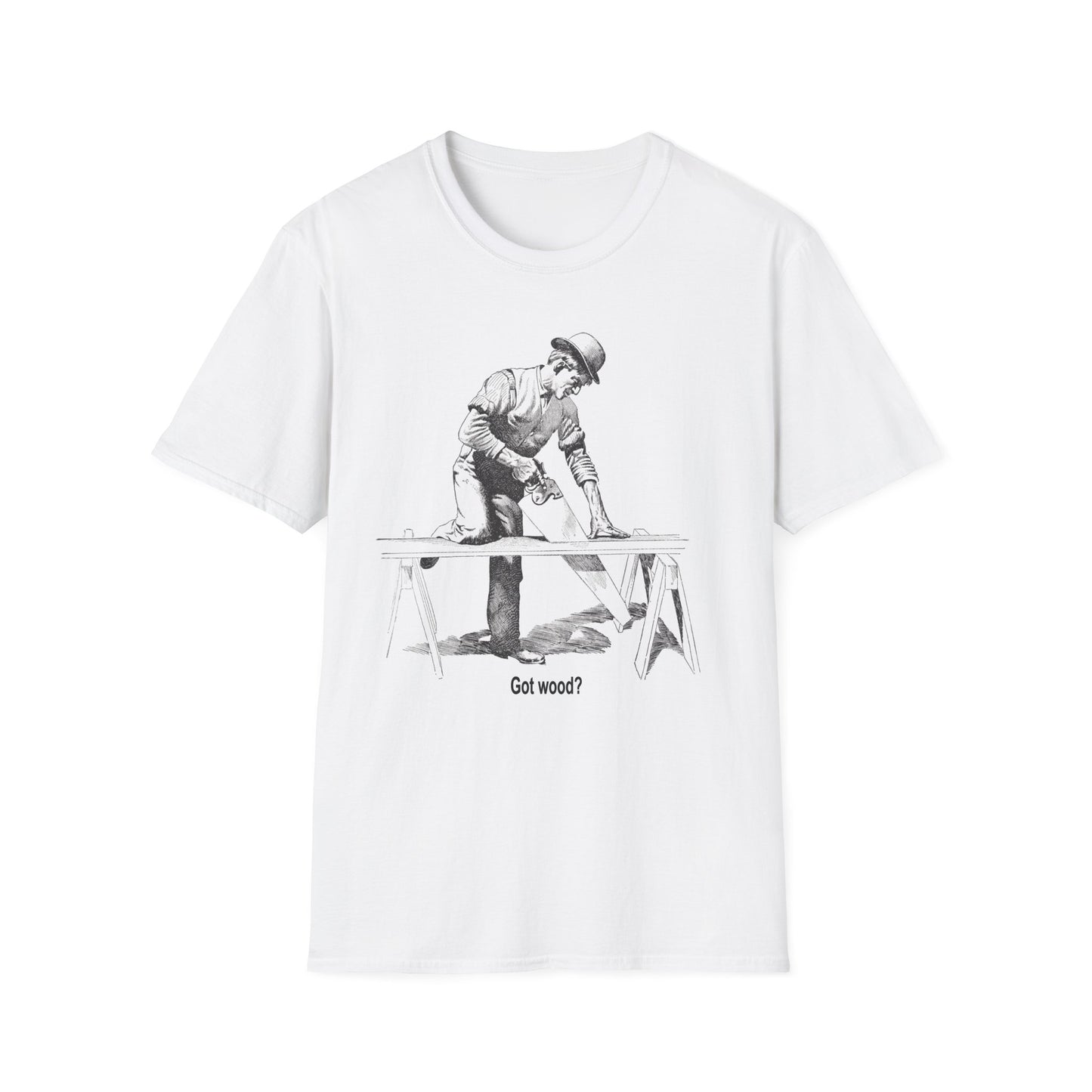 Funny Carpenter T-Shirt - "Got Wood?" Unisex Softstyle Tee