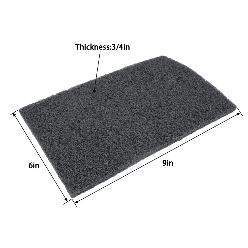 8 Scuff Pad Variety Pack, 4 Each Maroon, Gray, Scuffing, Scouring, Sanding, Cleaning, Blending, Paint Surface Prep Adhesion - 6" x 9" Automotive Auto Body 7447&7448