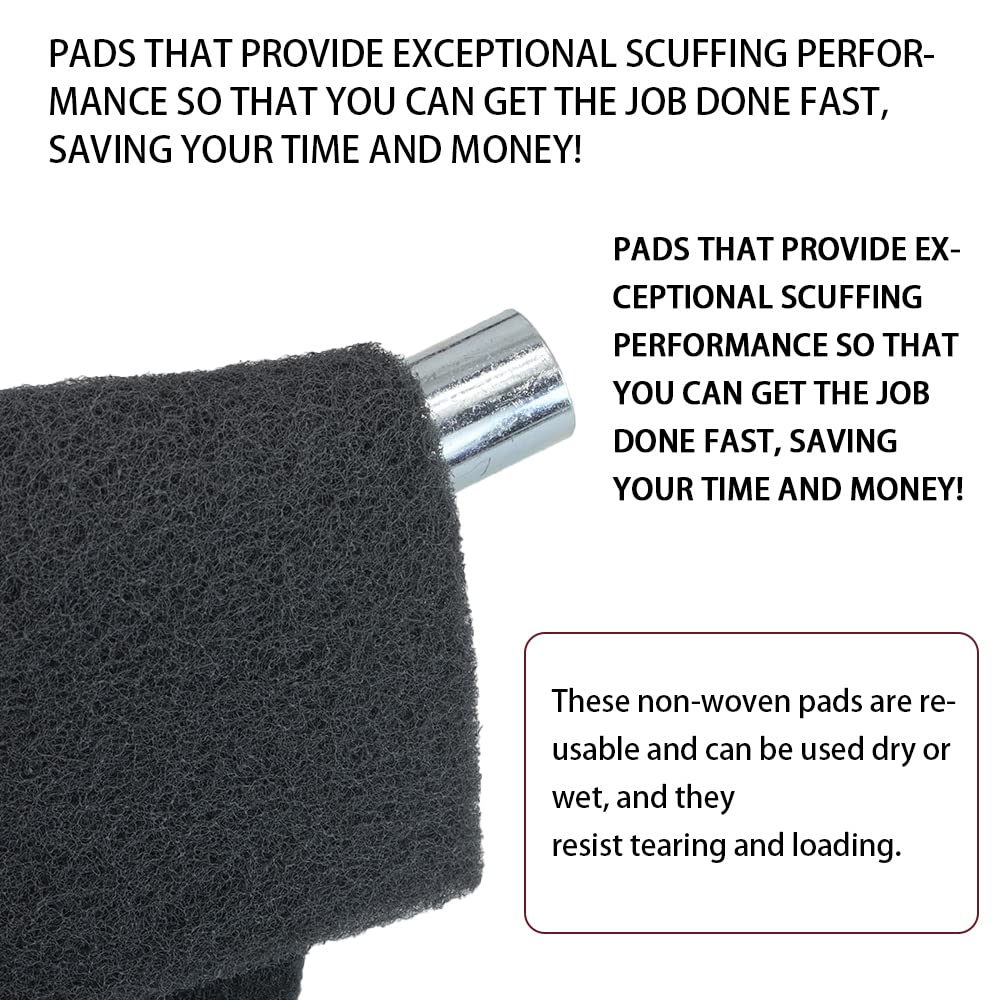 8 Scuff Pad Variety Pack, 4 Each Maroon, Gray, Scuffing, Scouring, Sanding, Cleaning, Blending, Paint Surface Prep Adhesion - 6" x 9" Automotive Auto Body 7447&7448