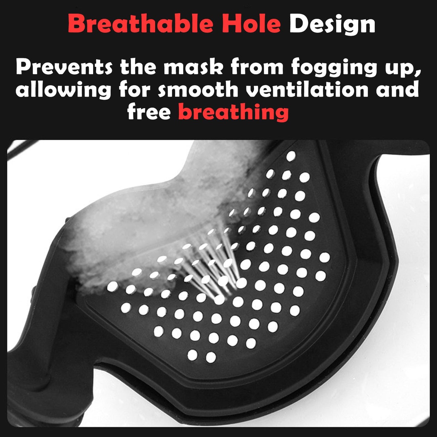 Tooltekt Anti-Dust & Fog-Free Face Shield for Grinding and Cutting, Tooltekt Face Shield Mask (Black-B)
