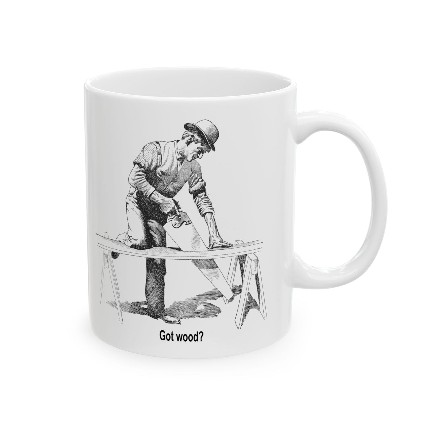 19th Century Carpenter's Morning Cuppa Joe | Carpenter's Gift | Woodworker's Gift | Hand Tools | Saw Sharpening