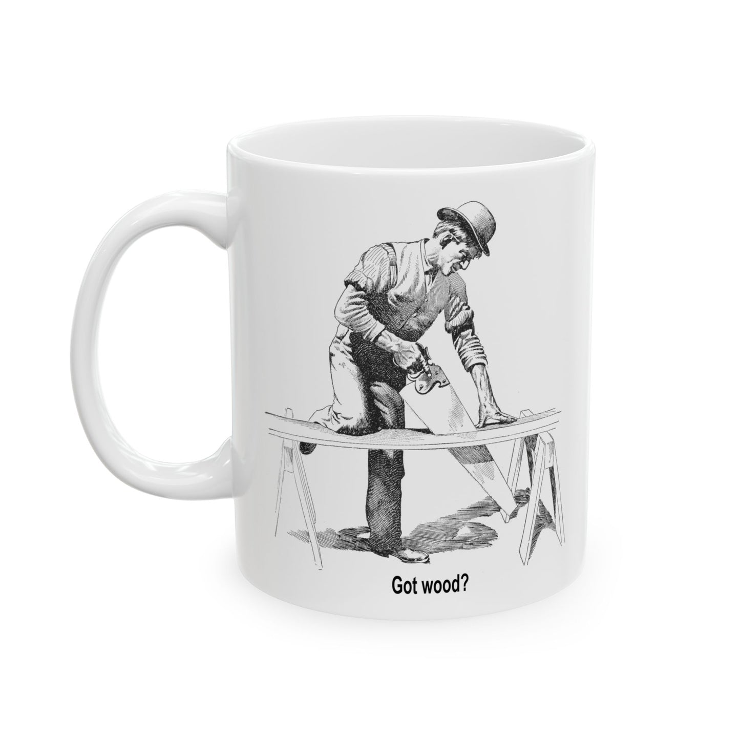 19th Century Carpenter's Morning Cuppa Joe | Carpenter's Gift | Woodworker's Gift | Hand Tools | Saw Sharpening